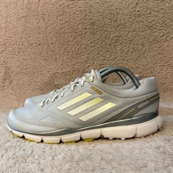 Adidas Adizero Sport II Womens Golf Shoes Grey Yellow Spikeless Q46777 Size 10 - Picture 4 of 9